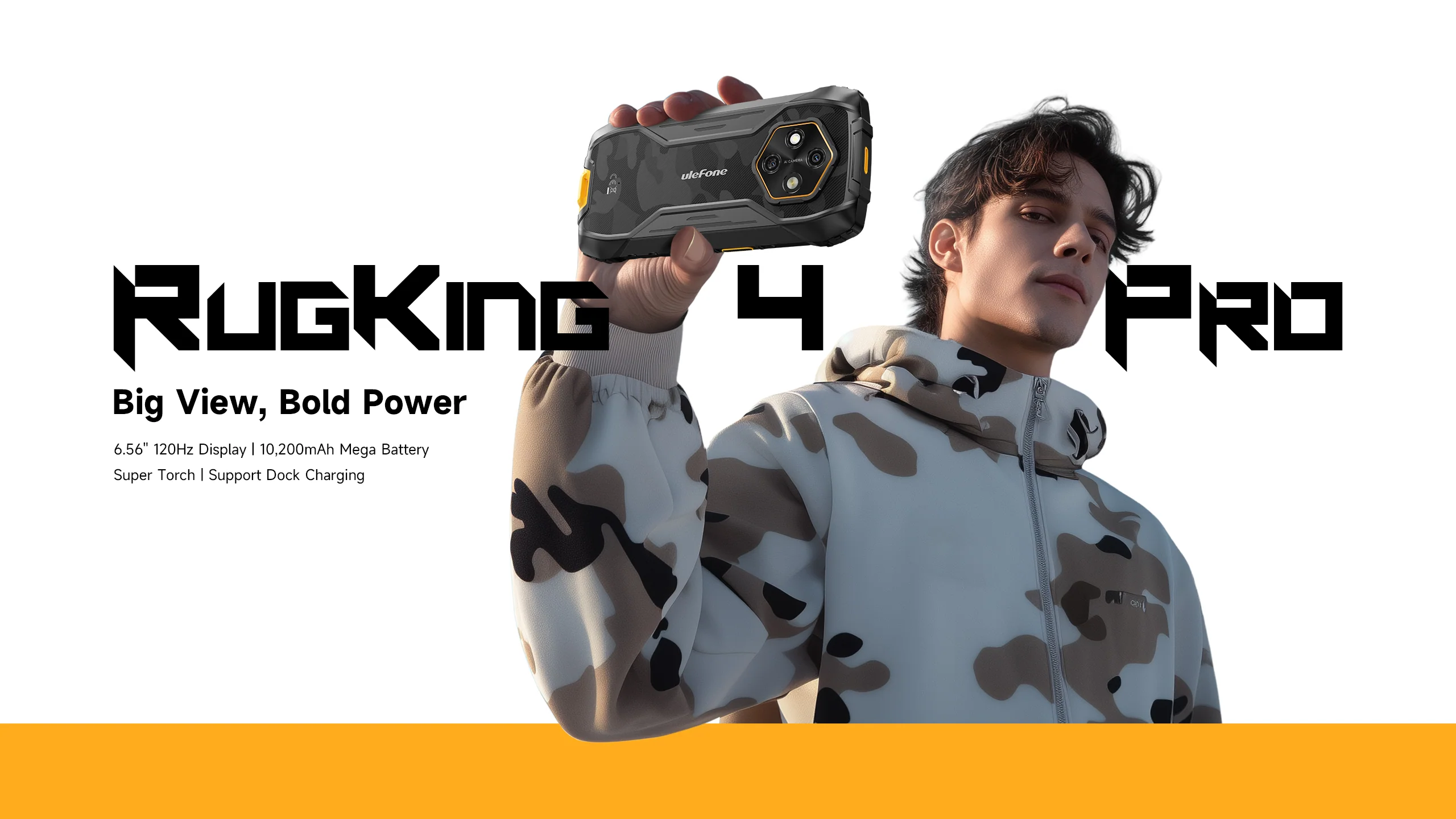 Ulefone RugKing 4 Pro 正式发布｜万毫安大电池 + 军工三防 高性价比户外新机