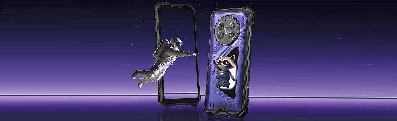 DOOGEE V50 Pro 重磅发布：背部大屏 AI 萌宠加持，旗舰影像长续航专业三防旗舰